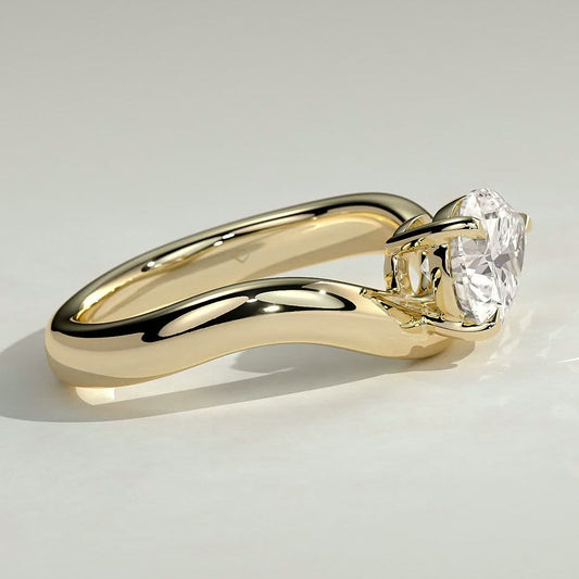 2 CT Pear Solitaire Moissanite Engagement Ring