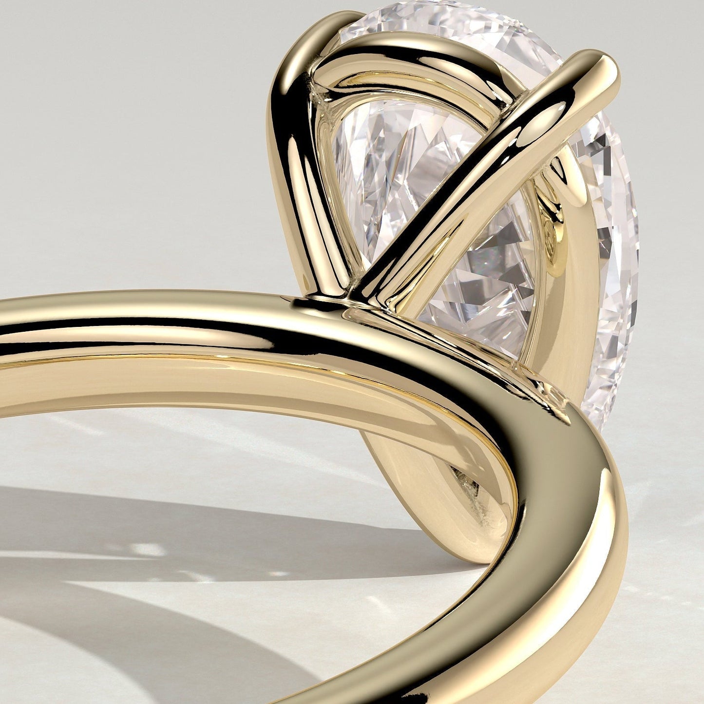 2 CT Pear Solitaire Moissanite Engagement Ring