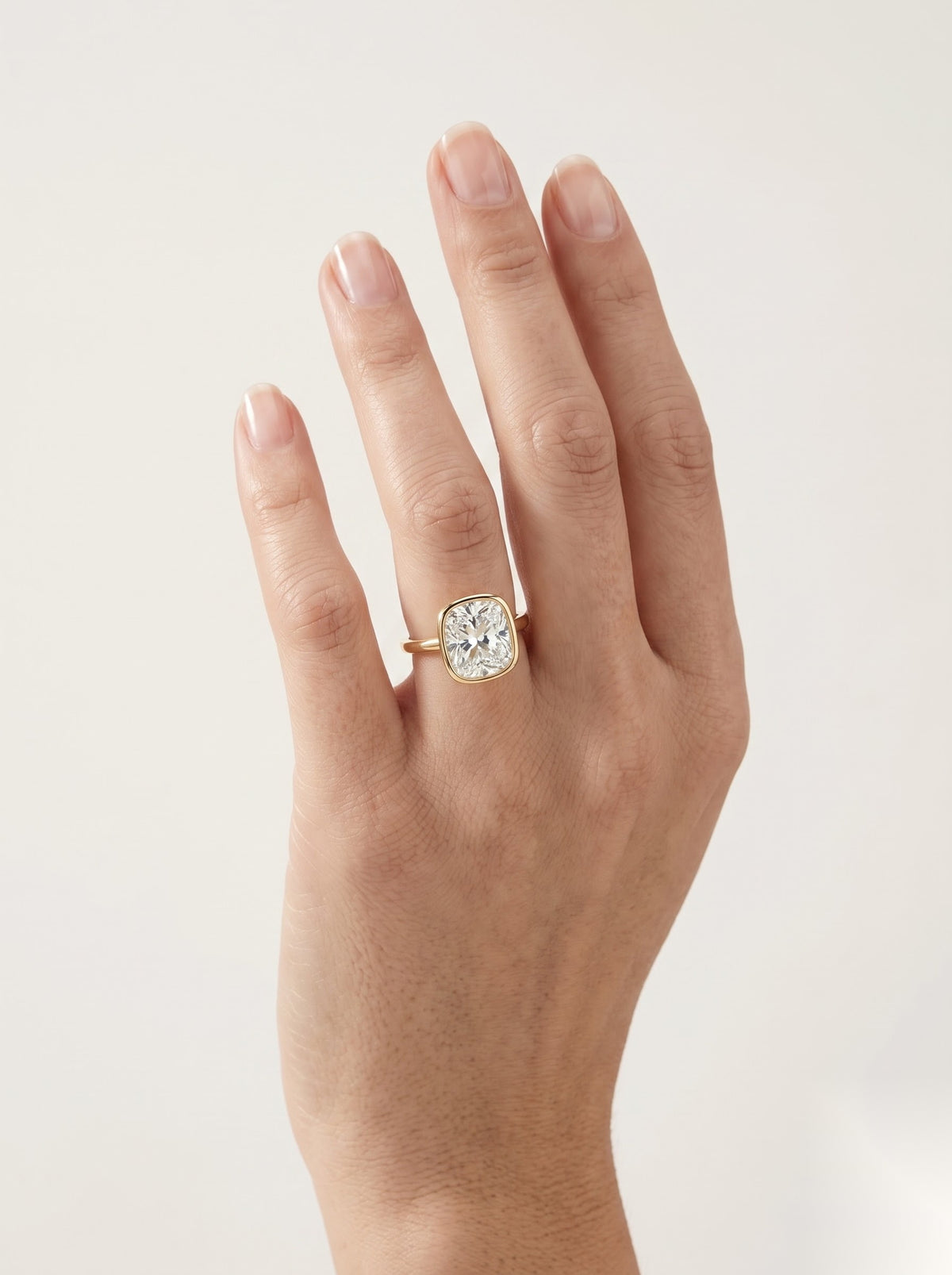 2 CT Elongated Cushion Solitaire Moissanite Engagement Ring