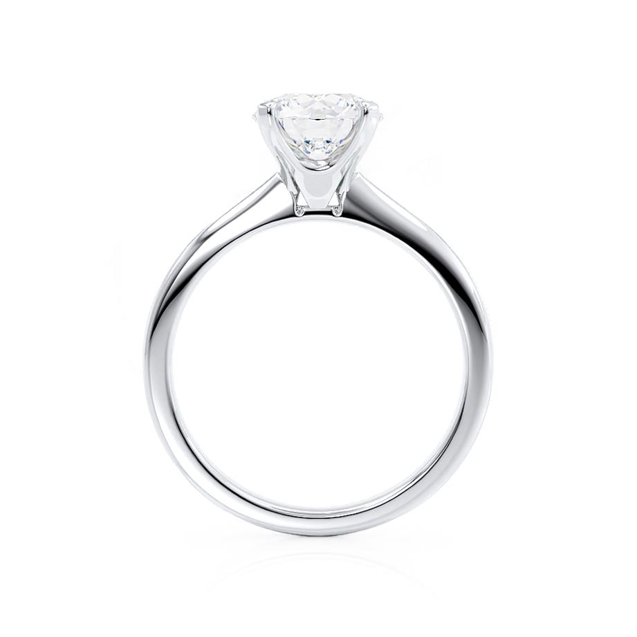 1.2 CT Round Solitaire Moissanite Engagement Ring
