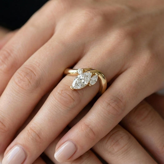 1.2 CT Round Solitaire Moissanite Engagement Ring