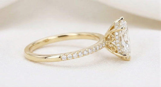 1.2 CT Round Solitaire Moissanite Engagement Ring