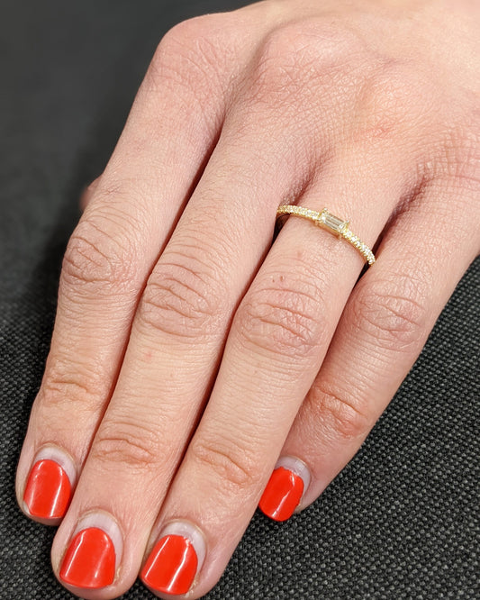 1.2 CT Round Solitaire Moissanite Engagement Ring