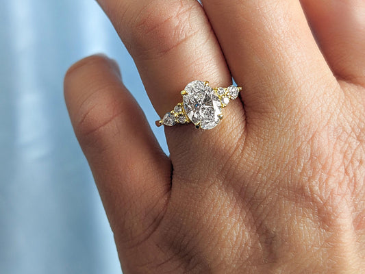 1.2 CT Round Solitaire Moissanite Engagement Ring