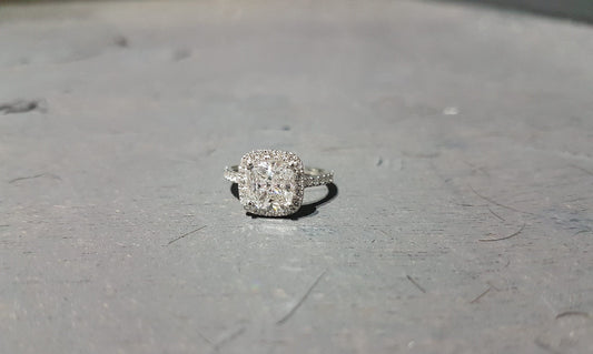 1.2 CT Round Solitaire Moissanite Engagement Ring
