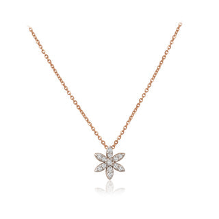 0.7 TCW Round Moissanite Multiple Stone Necklace