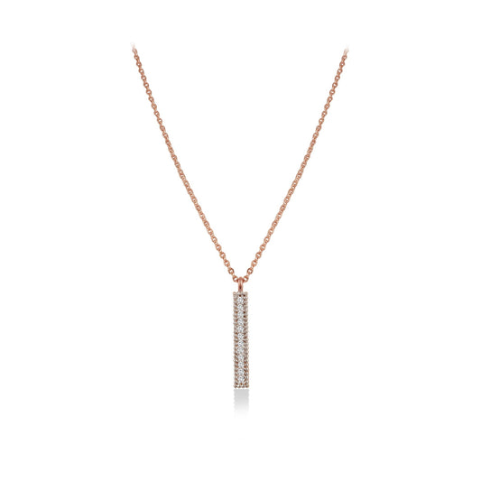 0.5 TCW Round Moissanite Pendant Necklace