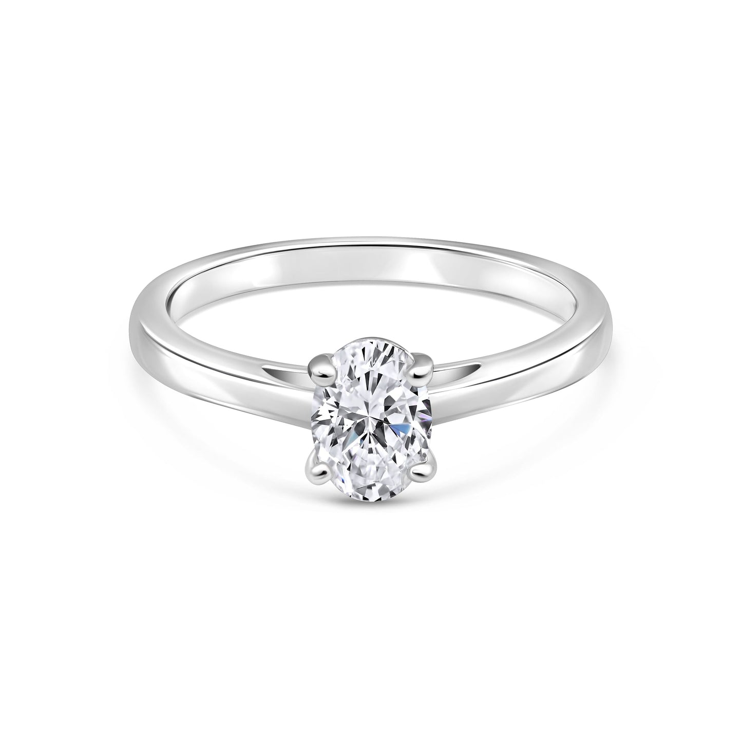 1.22 CT Elongated Cushion Solitaire Moissanite Engagement Ring