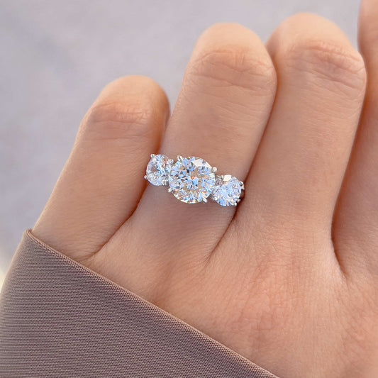 1.22 CT Elongated Cushion Solitaire Moissanite Engagement Ring
