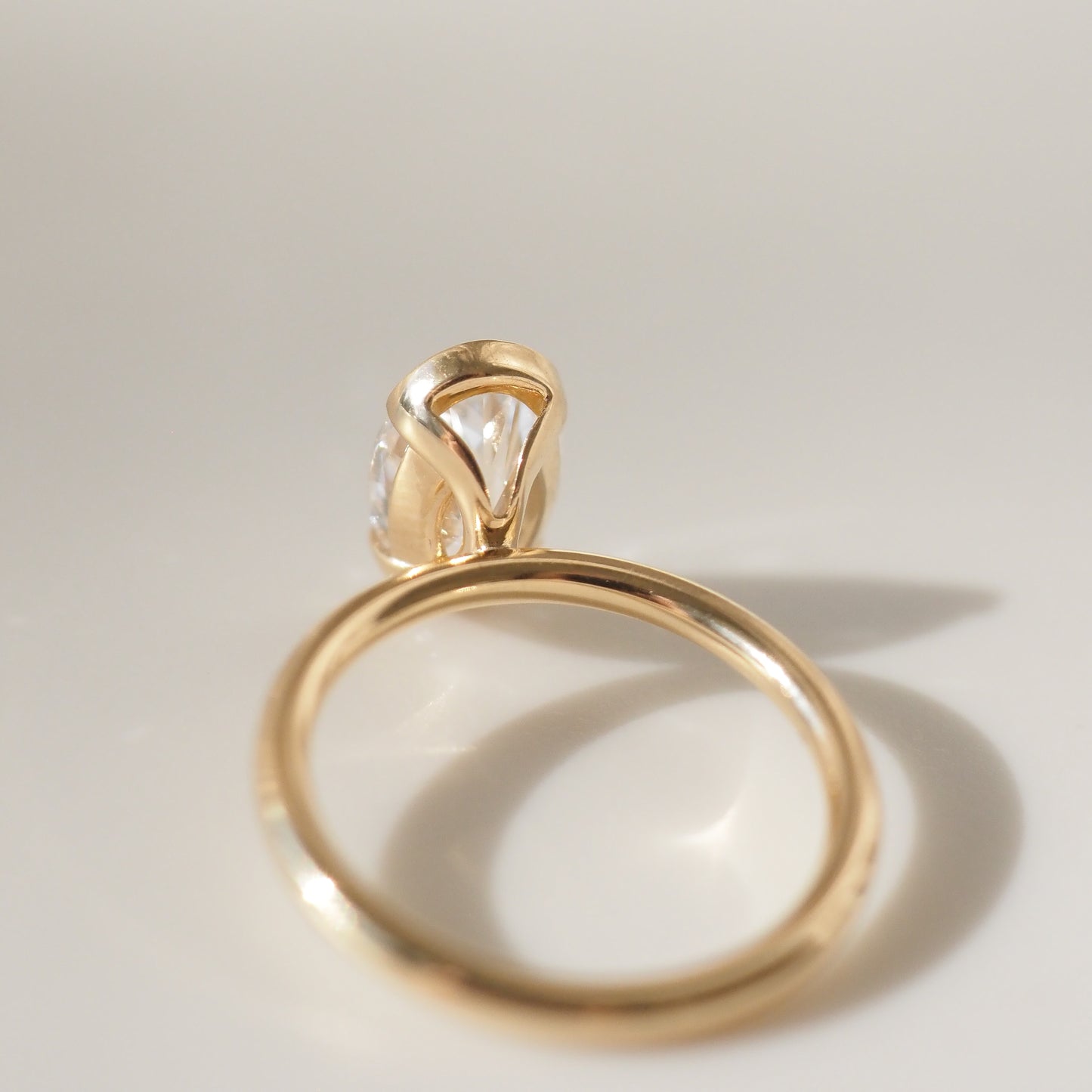 2.5 CT Oval Solitaire Moissanite Engagement Ring