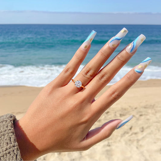 1.22 CT Elongated Cushion Solitaire Moissanite Engagement Ring