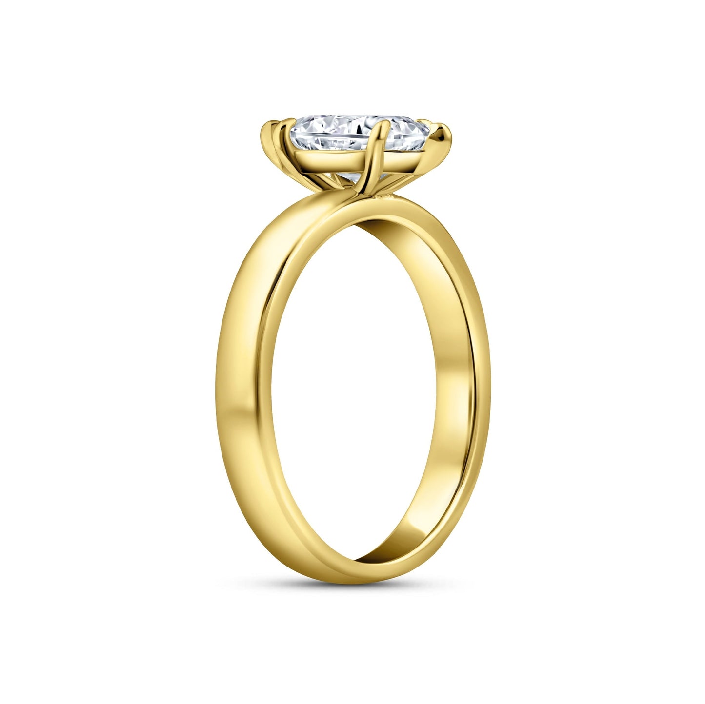 1.22 CT Elongated Cushion Solitaire Moissanite Engagement Ring