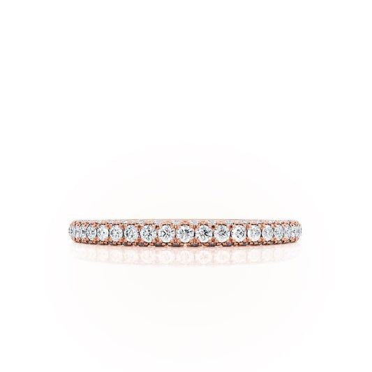 0.49 TCW Round Full Eternity Moissanite Wedding Band