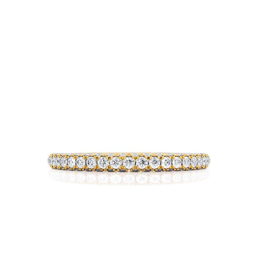 0.49 TCW Round Full Eternity Moissanite Wedding Band