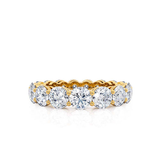 4.25 TCW Round Full Eternity Moissanite Wedding Band