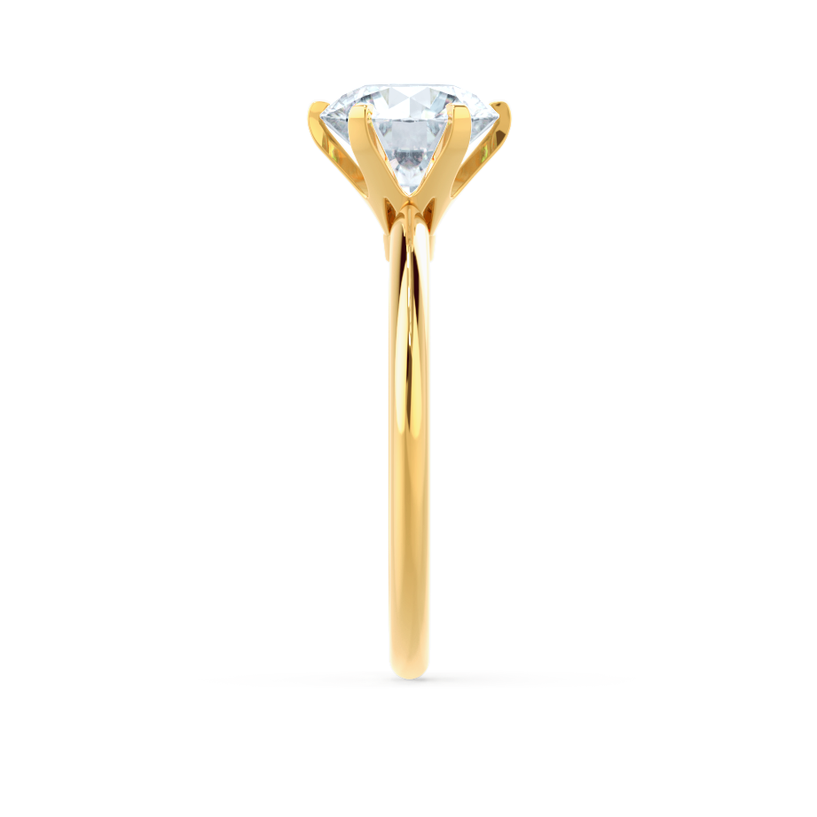 2.2 CT Round Solitaire Moissanite Engagement Ring
