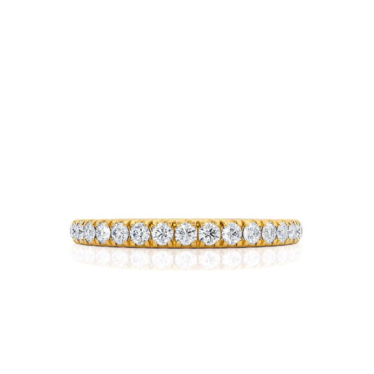 0.21 TCW Round Full Eternity Moissanite Wedding Band