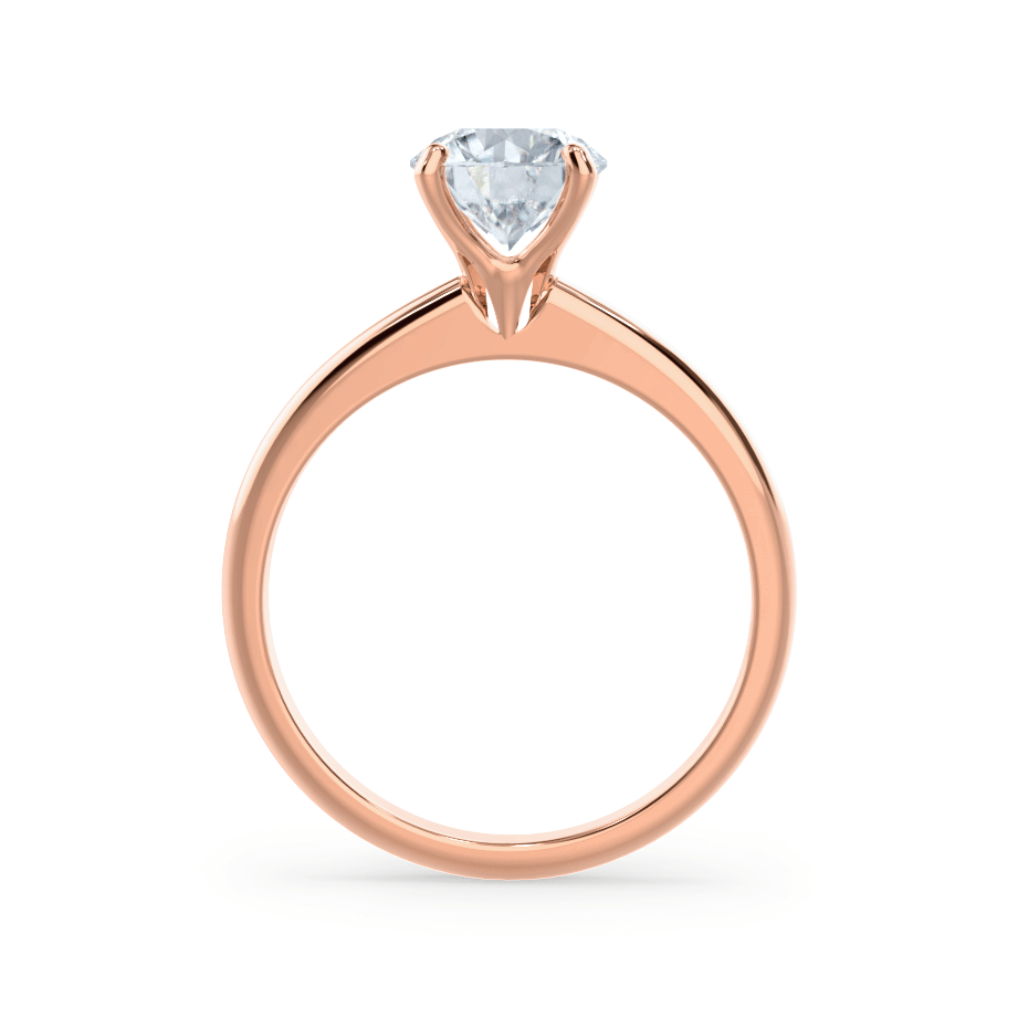 1.2 CT Round Solitaire Moissanite Engagement Ring