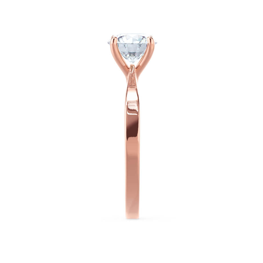 1.5 CT Round Solitaire Moissanite Engagement Ring