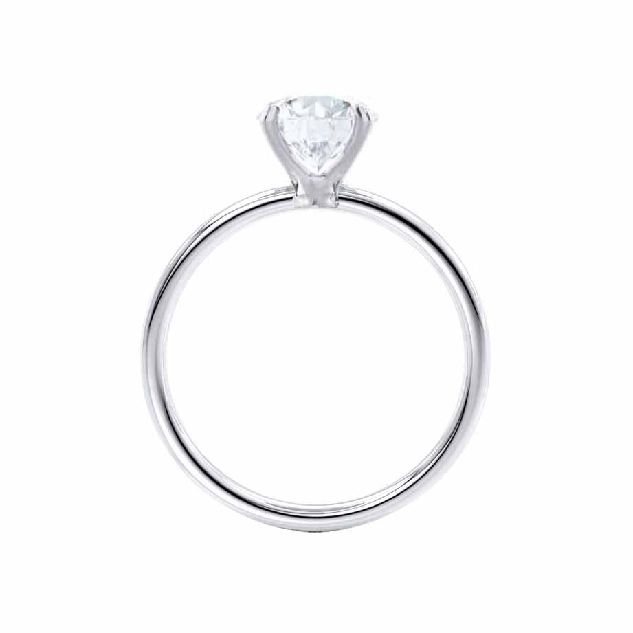 1.5 CT Oval Solitaire Moissanite Engagement Ring