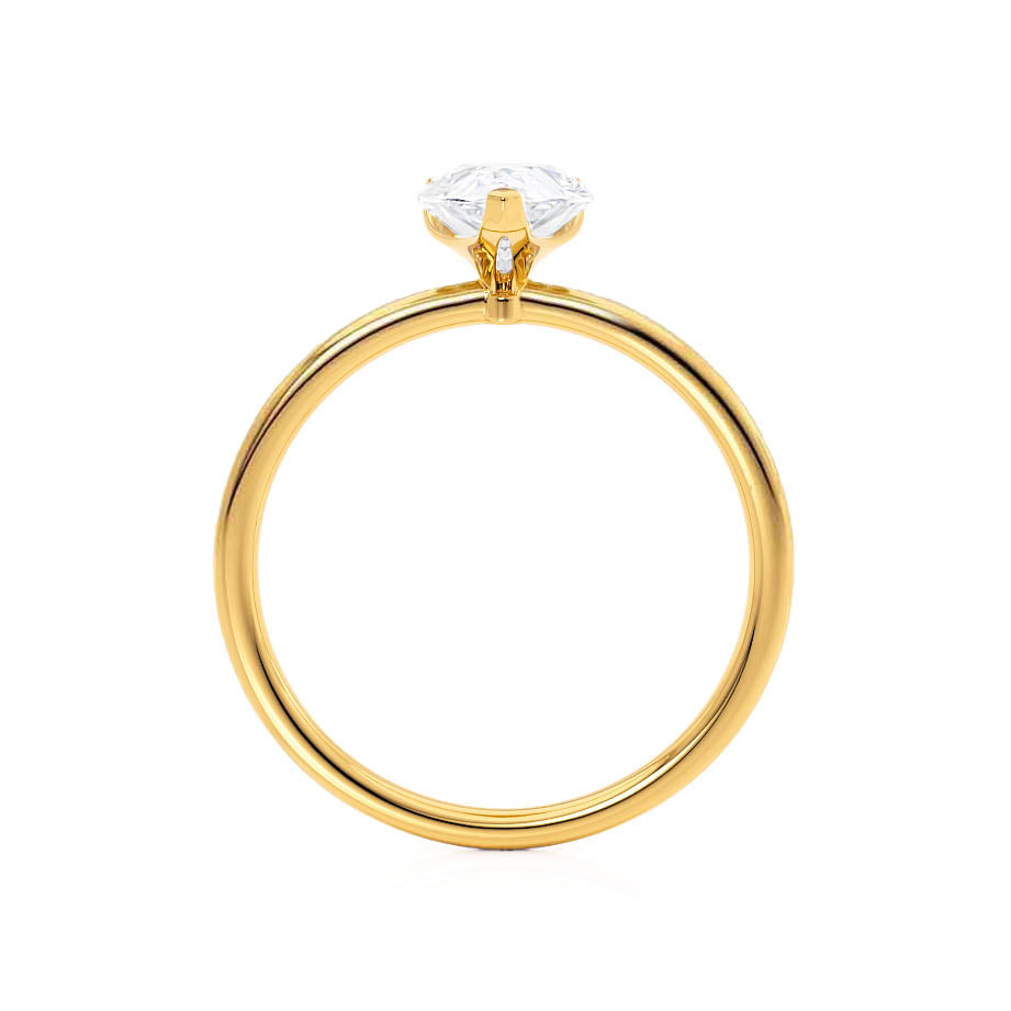 1.2 CT Pear Solitaire Moissanite Engagement Ring