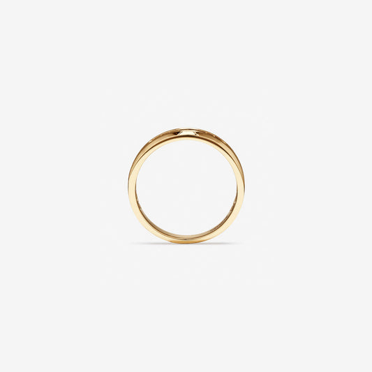 0.15 TCW Round Moissanite Channel Setting Men's Wedding Band