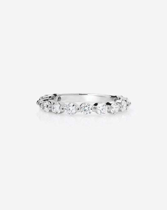 TCW Round Half Eternity Lab Grown Diamond Wedding Band