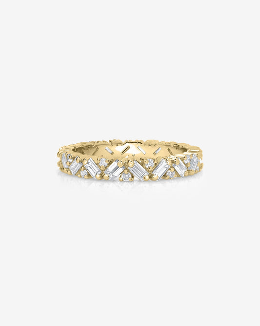 TCW Round Half Eternity Lab Grown Diamond Wedding Band