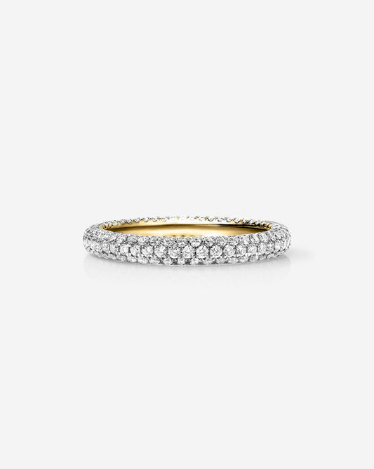 TCW Round Half Eternity Lab Grown Diamond Wedding Band