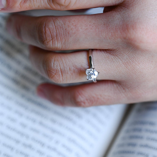 2 CT Emerald Pave Moissanite Engagement Ring