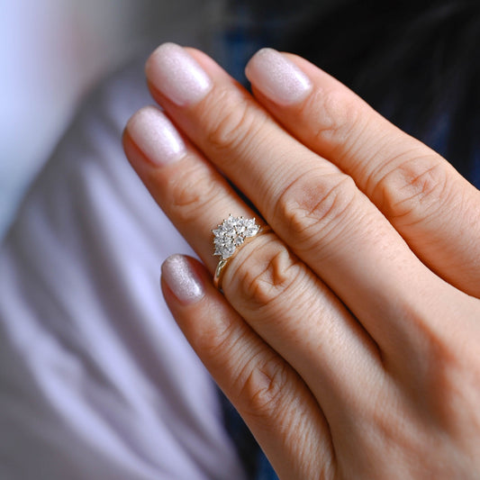 0.15 TCW Round Milgrain Lab Grown Diamond Wedding Band