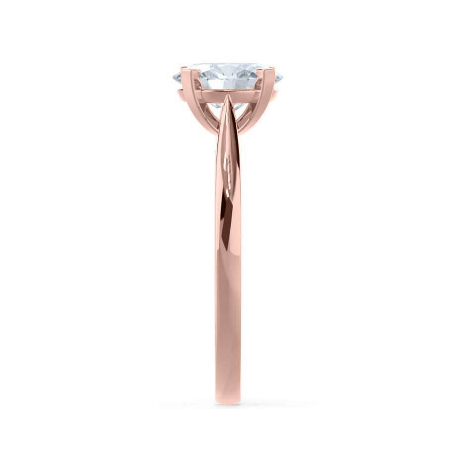 1.2 CT Round Solitaire Moissanite Engagement Ring