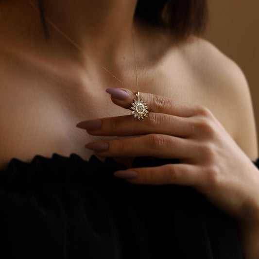 0.12 Carats Round Moissanite Multiple Stone Necklace