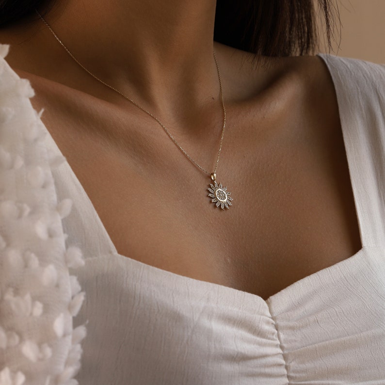 0.12 Carats Round Moissanite Multiple Stone Necklace