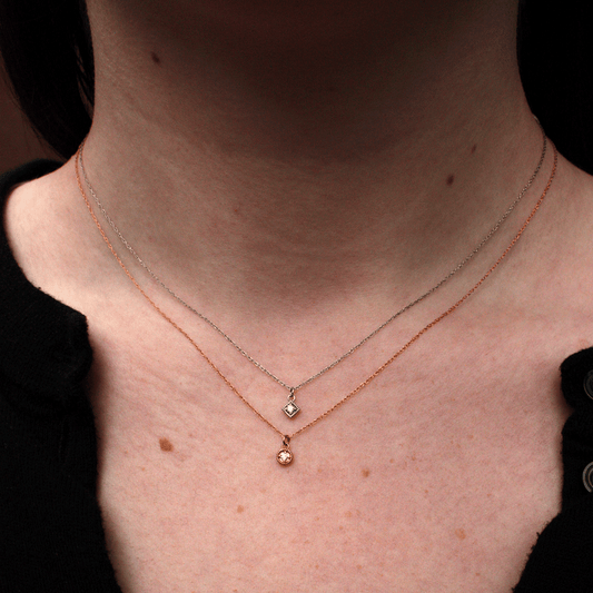 3.0 CT Round Shaped Moissanite Solitaire Necklace