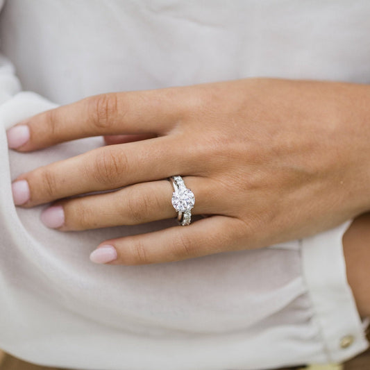 3 CT Round Solitaire Moissanite Engagement Ring