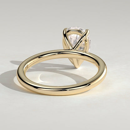 2 CT Pear Solitaire Moissanite Engagement Ring