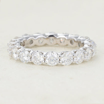 1.8 TCW Round Full Eternity Moissanite Wedding Band
