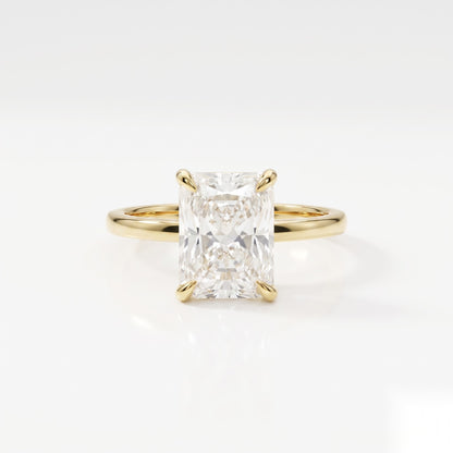 2 CT Radiant Solitaire Moissanite Engagement Ring