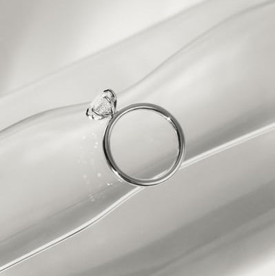 2 CT Marquise Hidden Halo Moissanite Engagement Ring