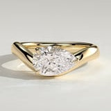 2 CT Pear Solitaire Moissanite Engagement Ring