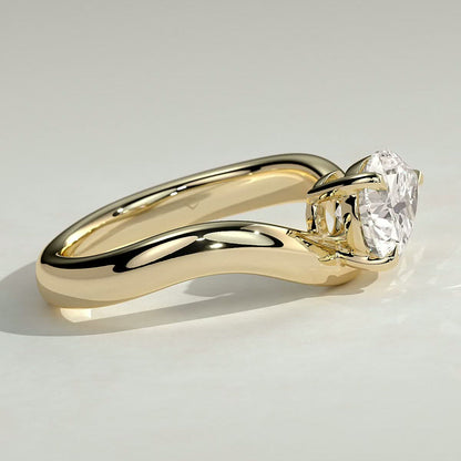 2 CT Pear Solitaire Moissanite Engagement Ring