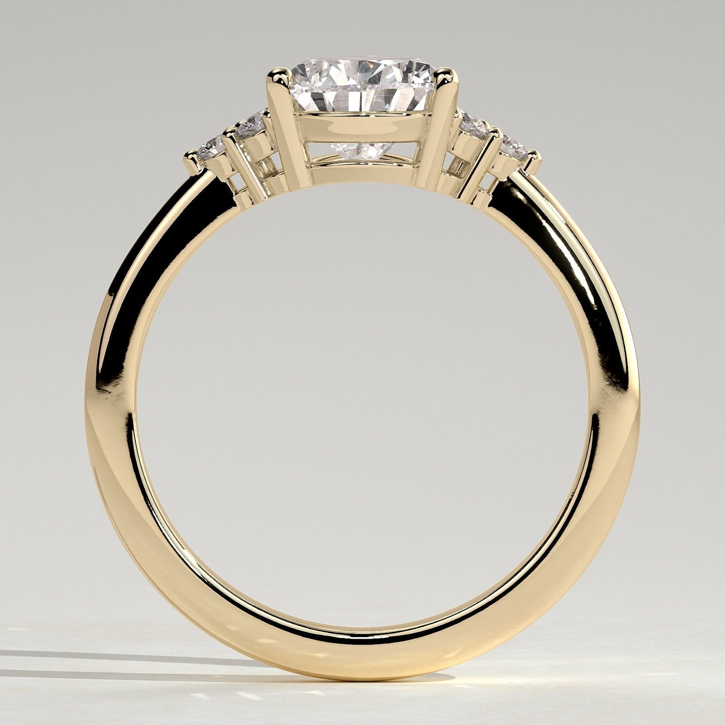 2 CT Pear Cluster Moissanite Engagement Ring