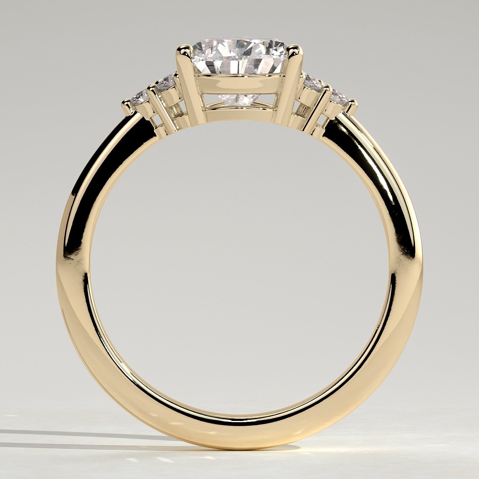 2 CT Pear Cluster Moissanite Engagement Ring