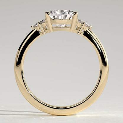 2 CT Pear Cluster Moissanite Engagement Ring