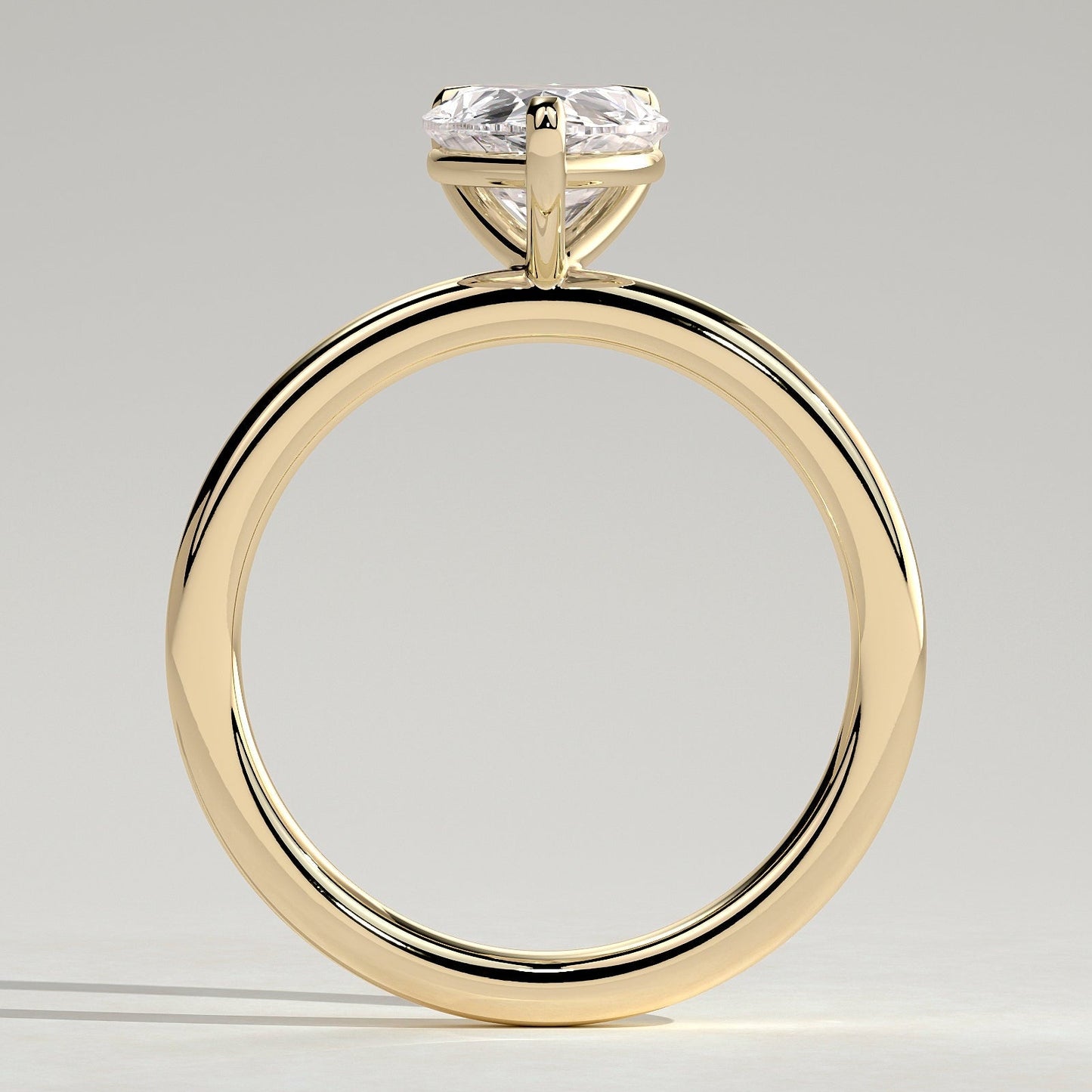 2 CT Pear Solitaire Moissanite Engagement Ring