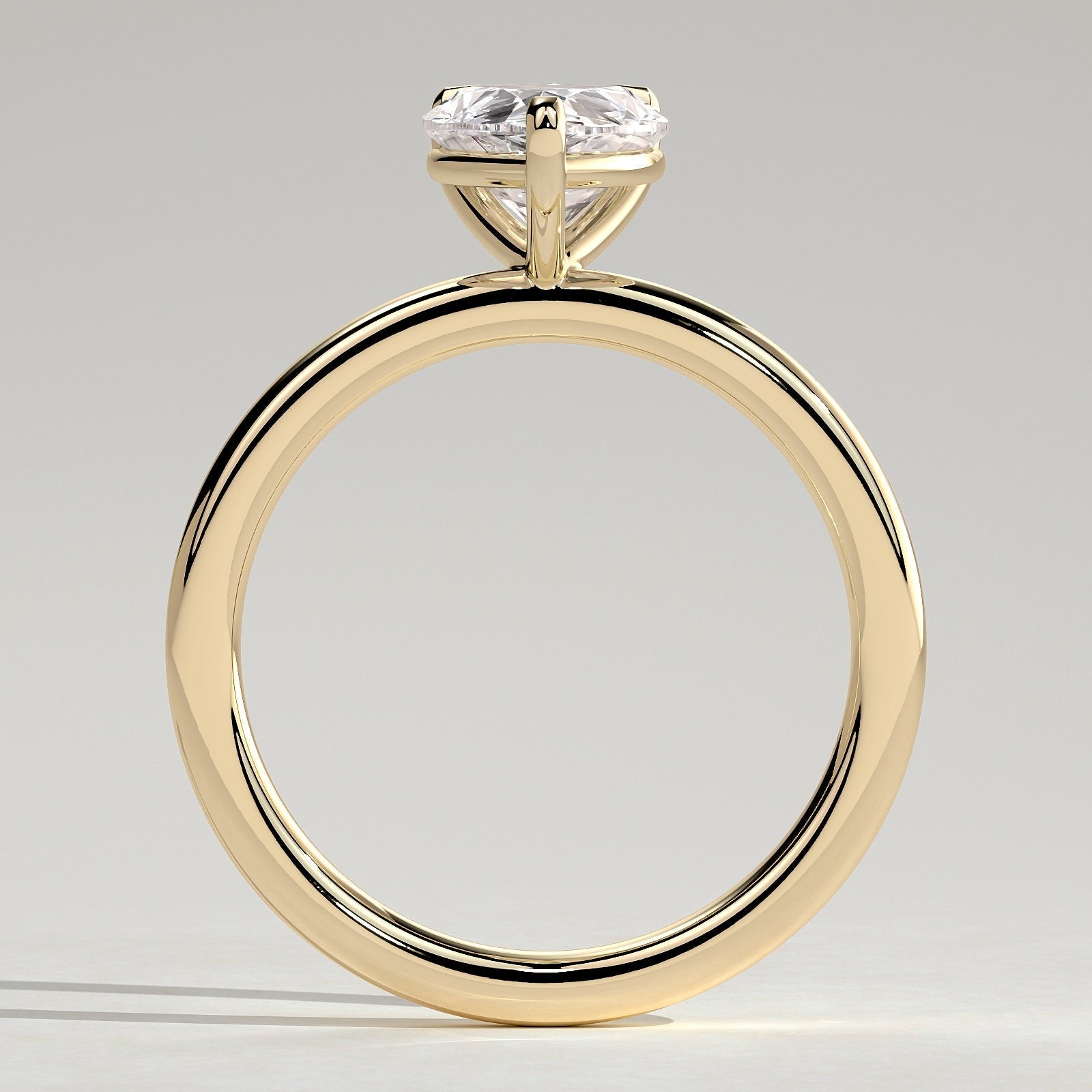 2 CT Pear Solitaire Moissanite Engagement Ring