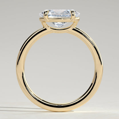 2 CT Oval Solitaire Moissanite Engagement Ring
