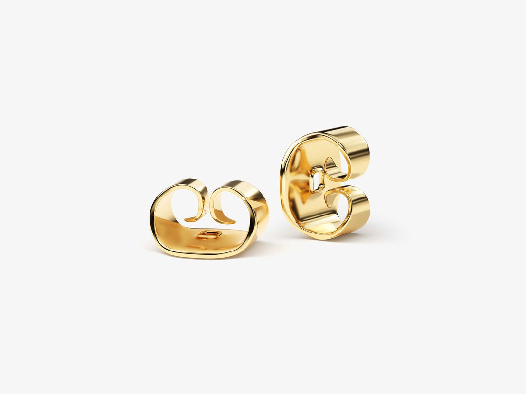 1 CT Round Cut Stud Moissanite Earrings