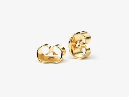 1 CT Round Cut Stud Moissanite Earrings
